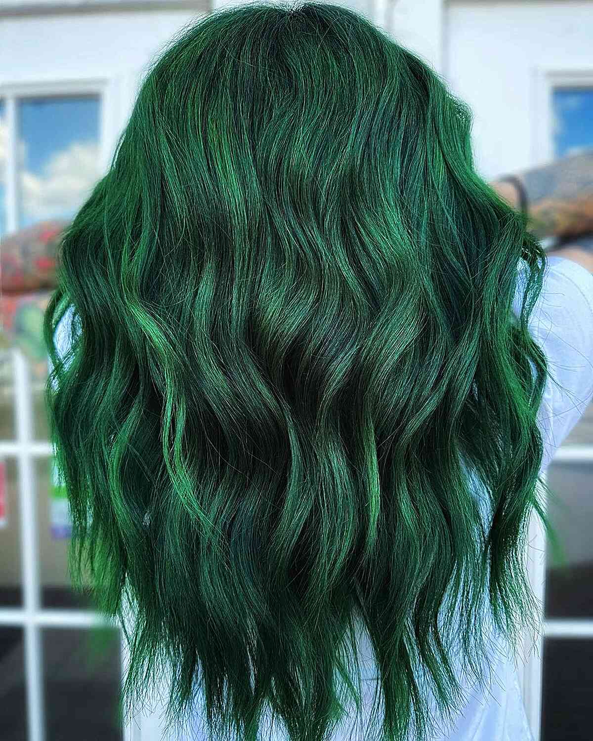 Deep Green For Striking Eyes Deep Green For Striking Eyes — Winter Hair Colors for Green Eyes