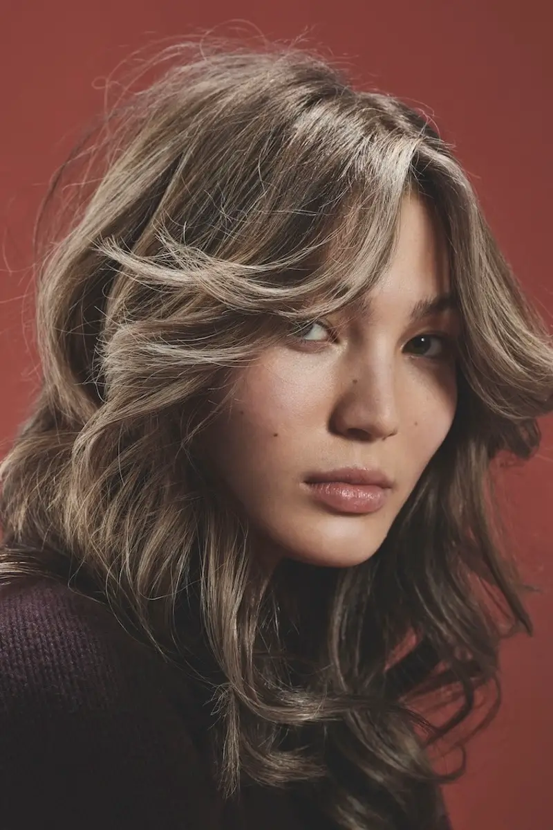 Layered Bob With Curtain Bangs Layered Bob With Curtain Bangs — Winter Hairstyles for Work
