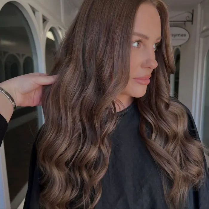 Cool-Toned Ash Brown with Subtle Highlights Cool-Toned Ash Brown with Subtle Highlights — Winter Brown Hair Colors