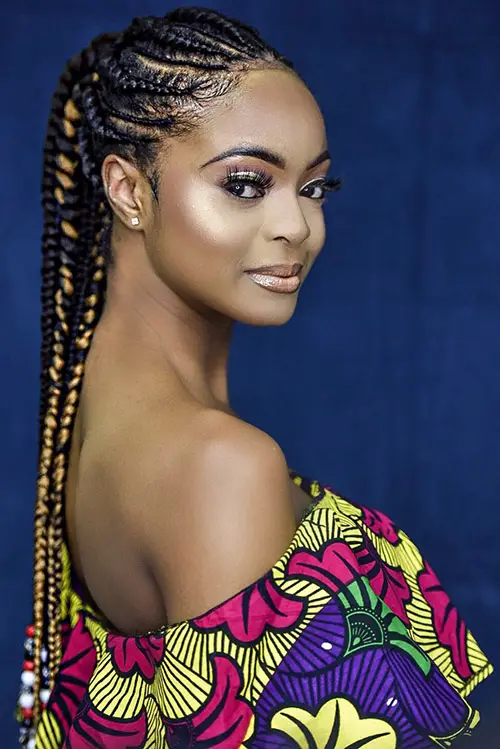 Black With Blonde Highlights Visual Idea Black With Blonde Highlights Visual Idea — Winter Braided Hairstyles