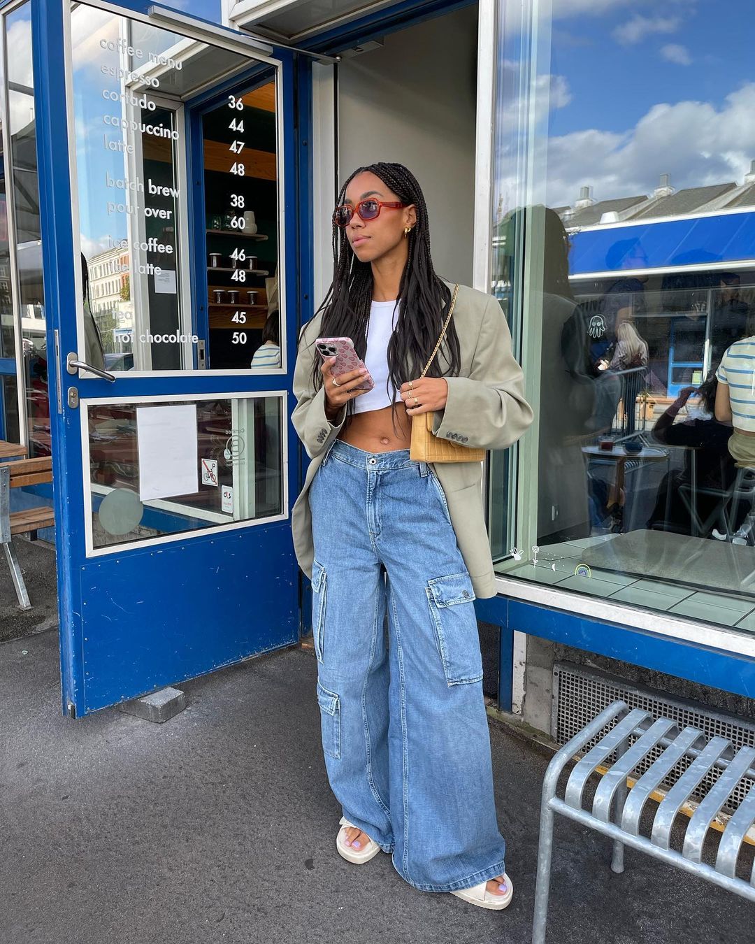 White Slides Outfit Idea White Slides Outfit Idea — Winter College Outfits