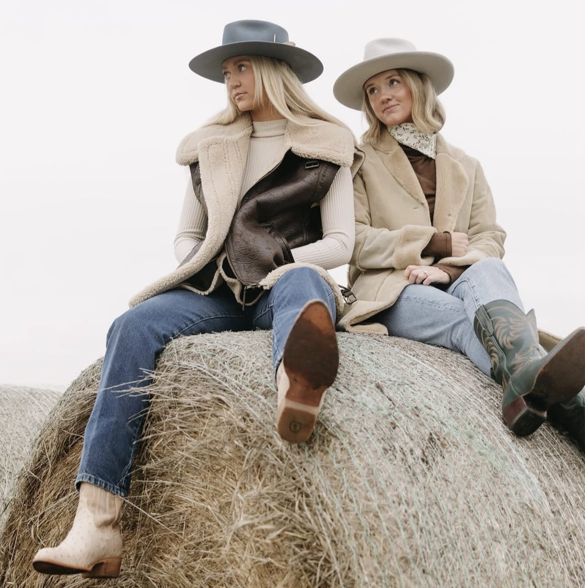 Shearling Vest and Turtleneck: Layered Western Warmth — Western Winter Outfits