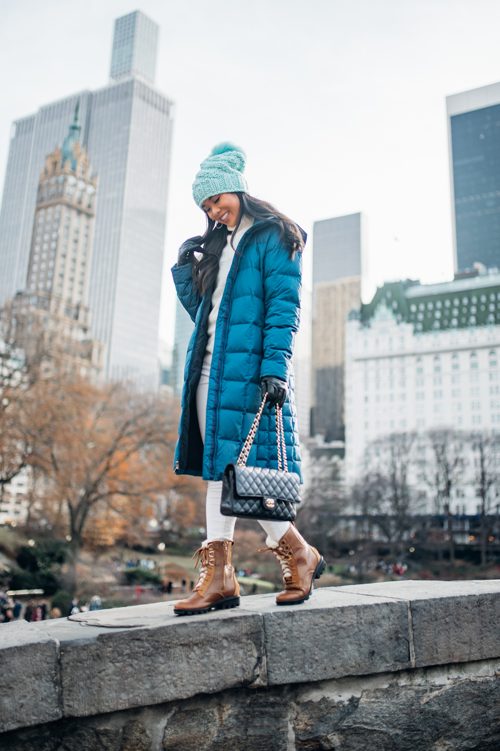 Oversized Blazer Over Pleated Skirt Oversized Blazer Over Pleated Skirt — Winter Outfits for Warm Weather