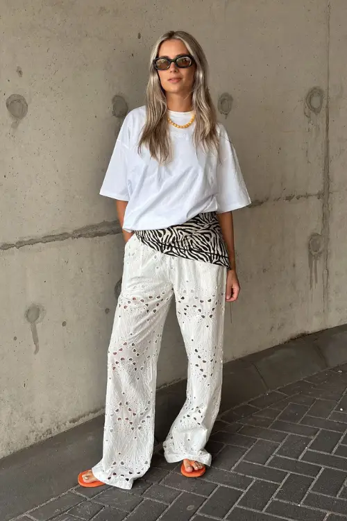 Zebra Print Scarf as a Bold Belt Accent Zebra Print Scarf as a Bold Belt Accent — Scarf Outfits