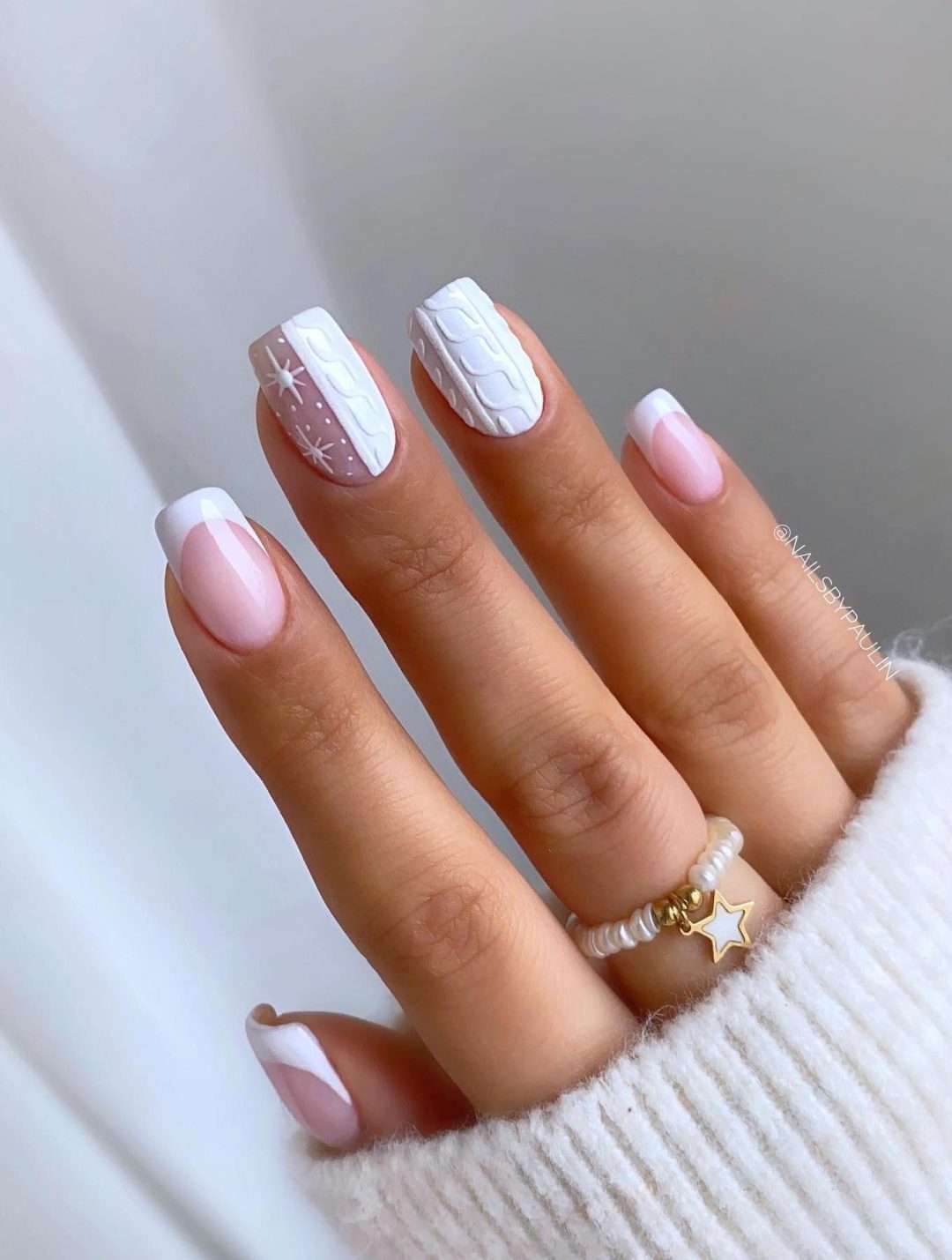 Visual Idea — A Watermark Is Present On The Image — Sweater Nails