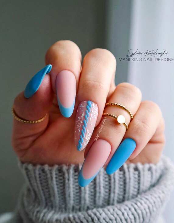 Clean Lines Precise Cuticle Work Visual Idea — Sweater Nails