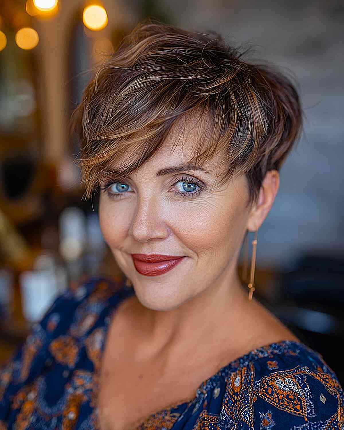 Ash Blonde Pixie With Fringe Ash Blonde Pixie With Fringe — Winter Hair Colors for Women Over 60