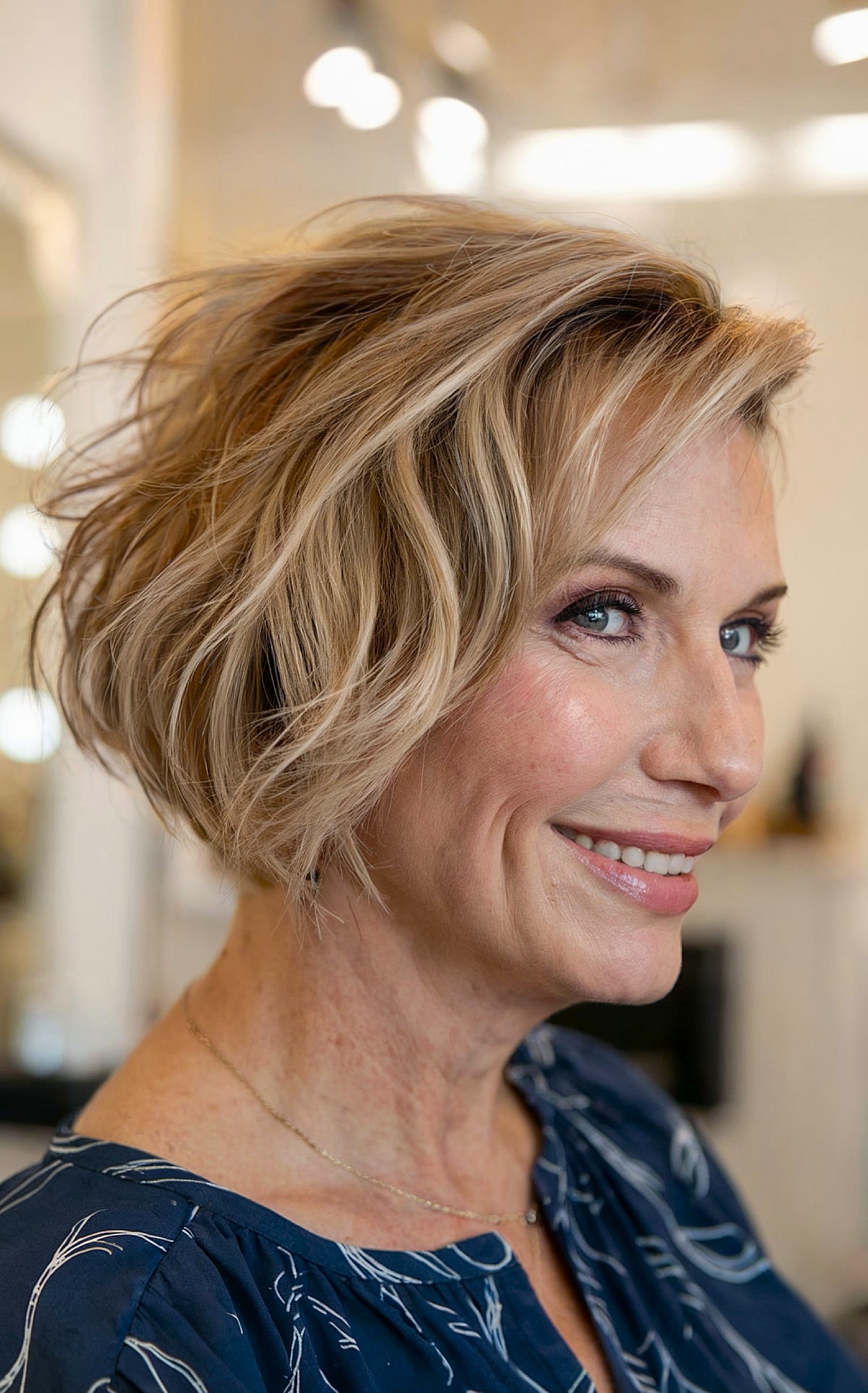 Ear Timeless Ash Blonde Bob Ear Timeless Ash Blonde Bob — Winter Hair Colors for Women Over 70