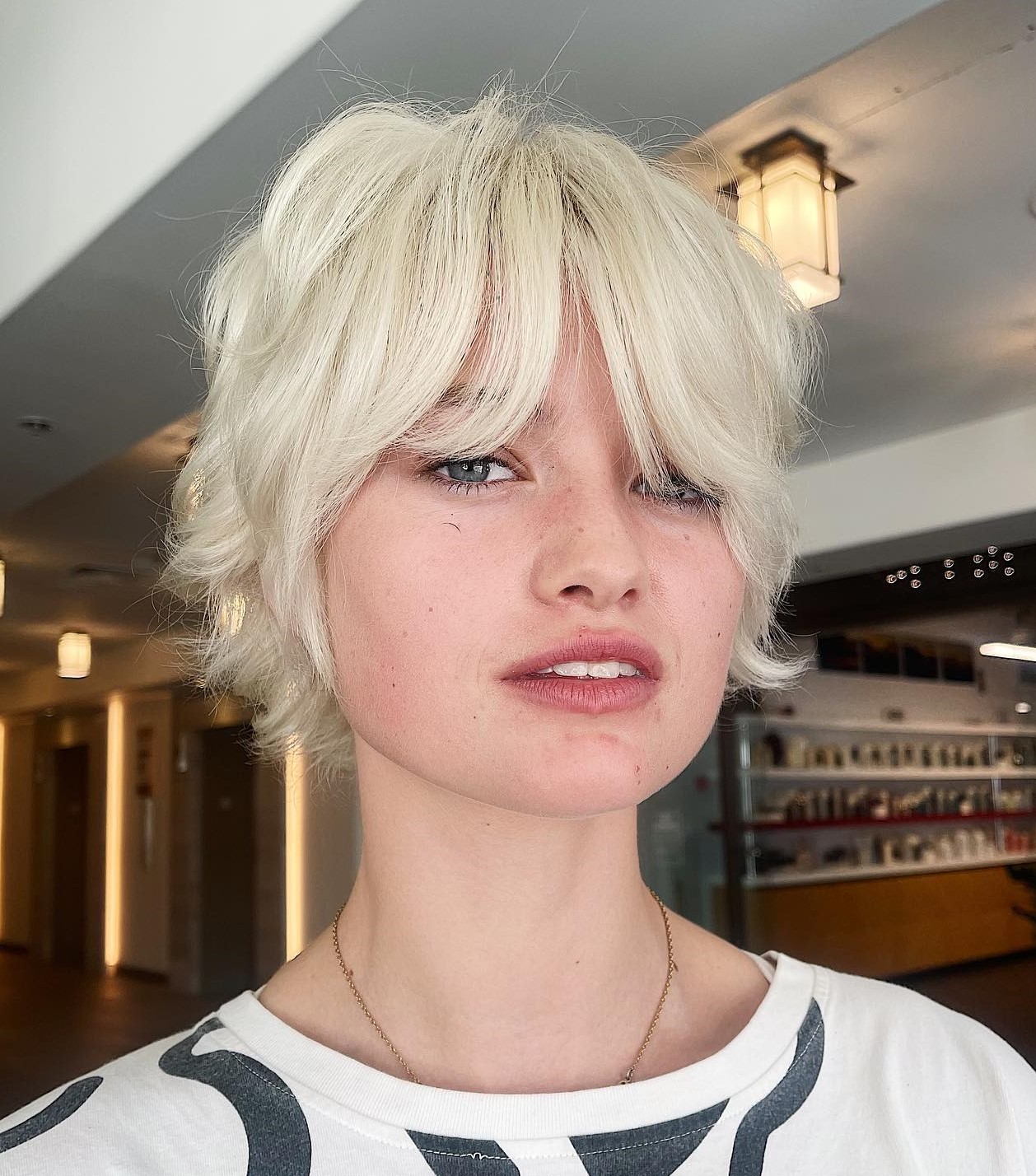 Wispy Layers Soft Curtain Bangs Wispy Layers Soft Curtain Bangs — Winter Pixie Haircuts