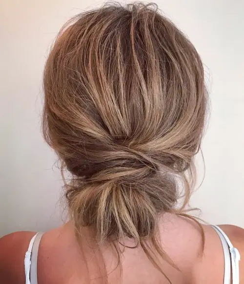 Effortless Messy Bun — Winter Updos