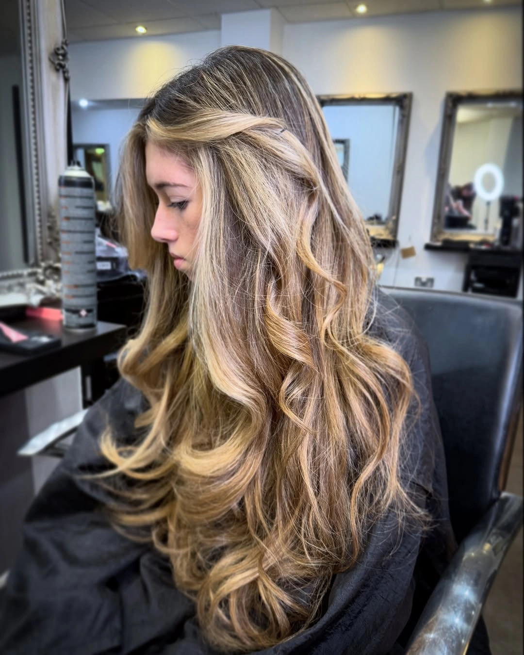 Straight dark brown cut with a clean angled jaw length edge