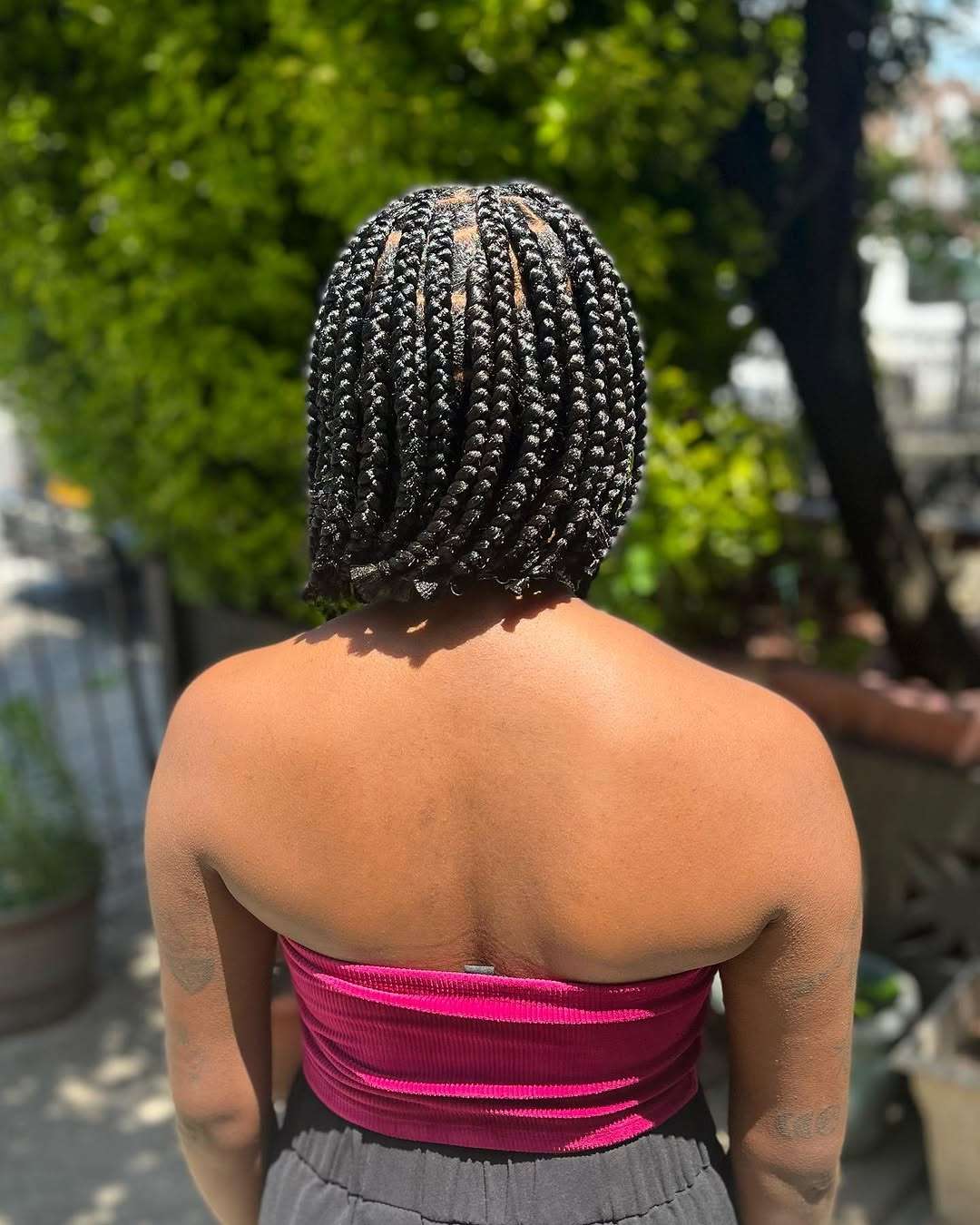 Short Bob Black Box Braids — Winter Braids for Black Women