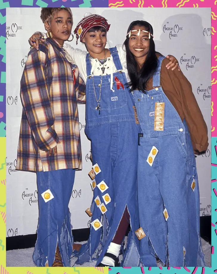 Distressed Denim Overalls for a 90s Hip-Hop Party Distressed Denim Overalls for a 90s Hip-Hop Party — 90s Party Outfit Inspiration