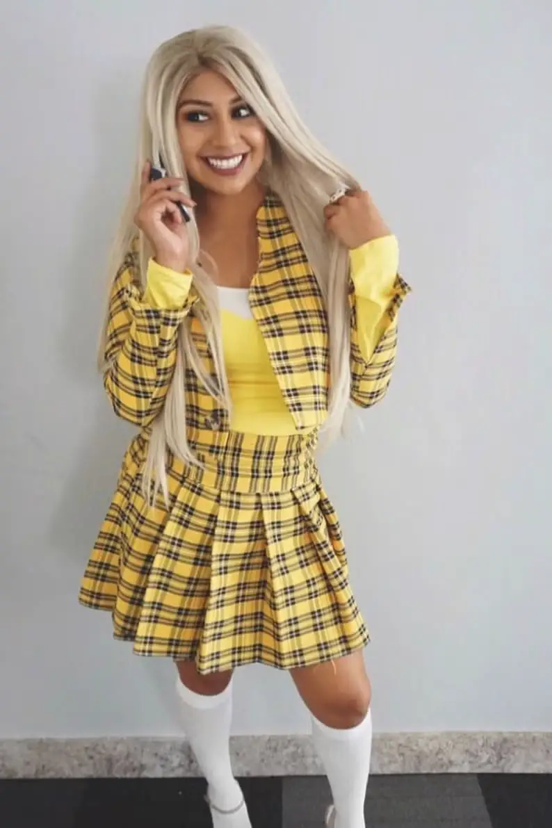Yellow Plaid Matching Set for a 90s Party Yellow Plaid Matching Set for a 90s Party — 90s Party Outfit Inspiration