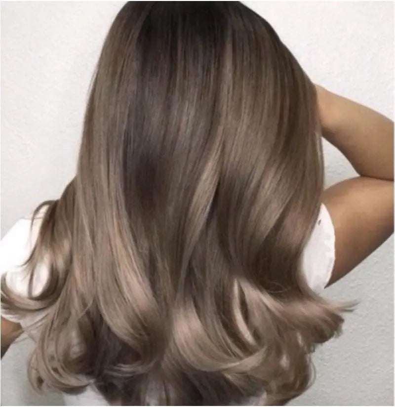 Mid-Back Layers With Ash Dark Blonde Dimension Mid-Back Layers With Ash Dark Blonde Dimension — Aesthetic Dark Blonde Hair