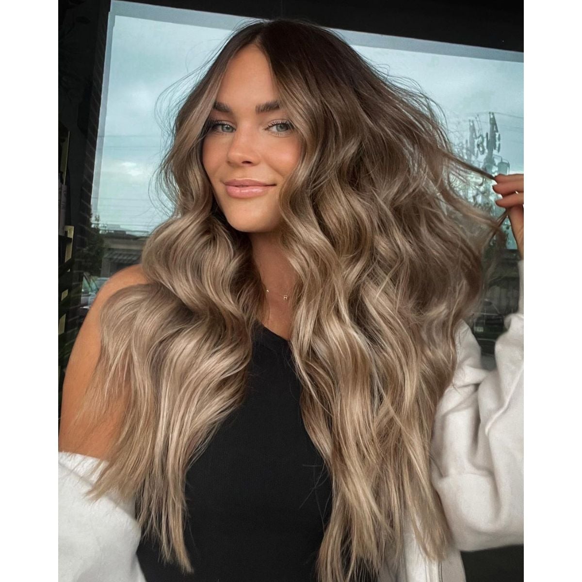 Dark Blonde Balayage With Ash Tones Dark Blonde Balayage With Ash Tones — Aesthetic Dark Blonde Hair