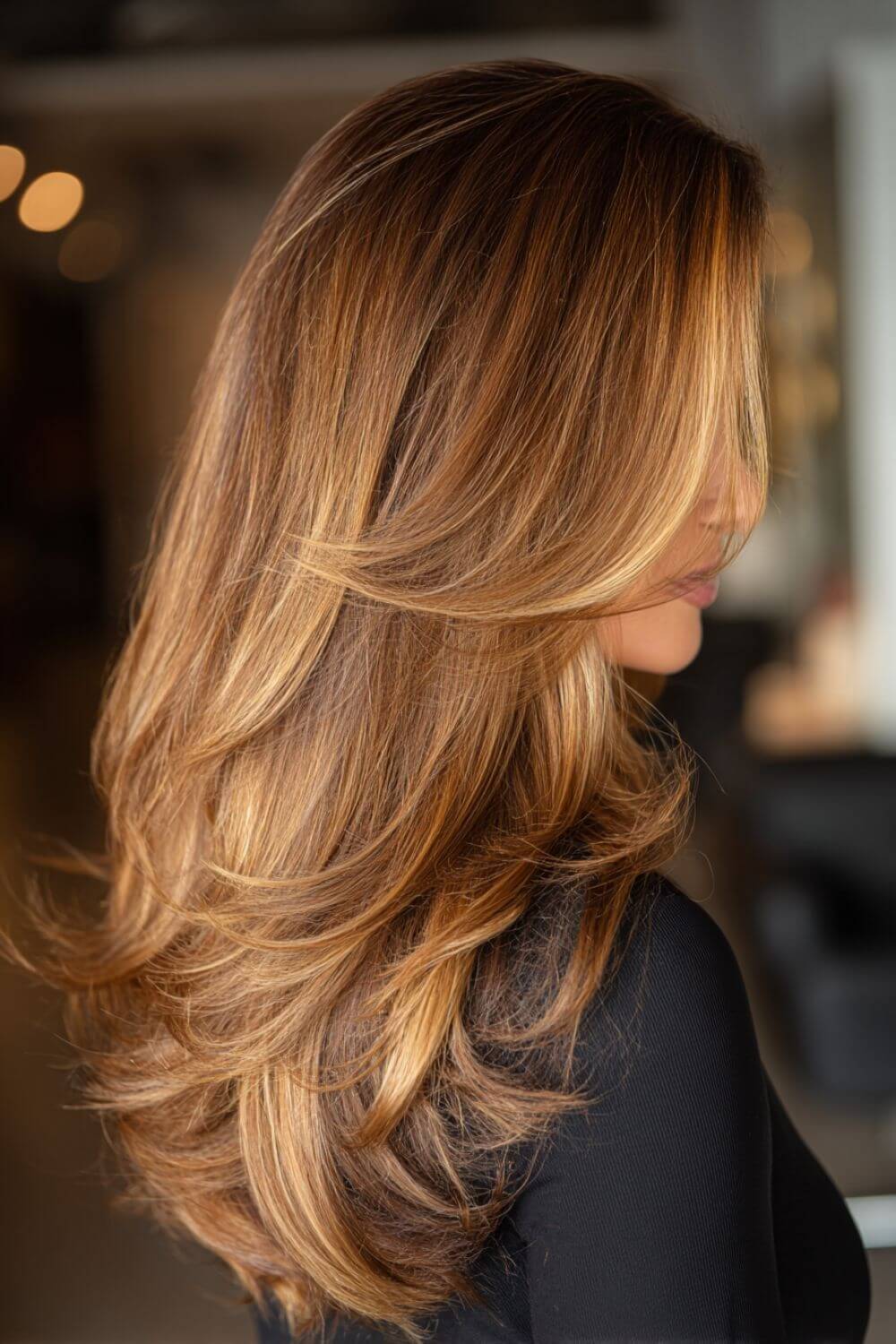 Sun-Kissed Balayage Mid-Back Layers Sun-Kissed Balayage Mid-Back Layers — Aesthetic Dye Hair
