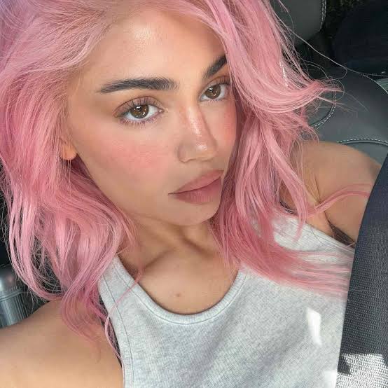 Thick Wavy Shoulder Length In Pastel Pink Thick Wavy Shoulder Length In Pastel Pink — Aesthetic Pastel Pink Hair