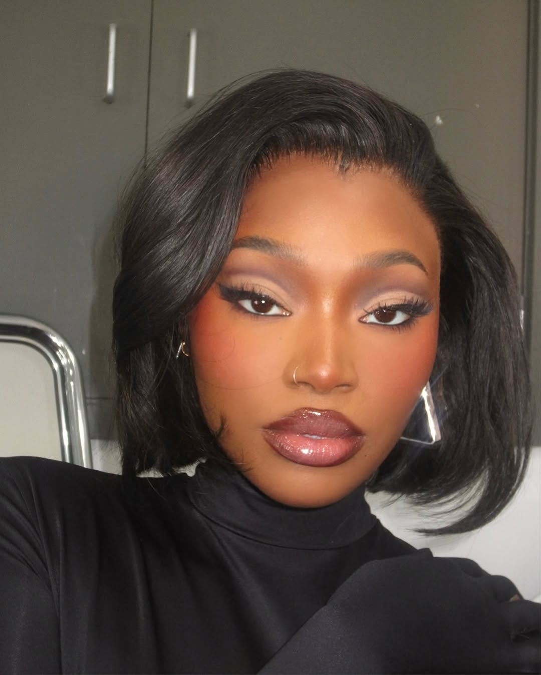 Medium Brown Textured Bob Medium Brown Textured Bob — Aesthetic Short Hair Bob
