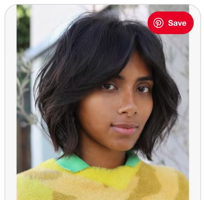 Collarbone Bob With Face-Framing Curtain Bangs Collarbone Bob With Face-Framing Curtain Bangs — Aesthetic Short Hair Bob
