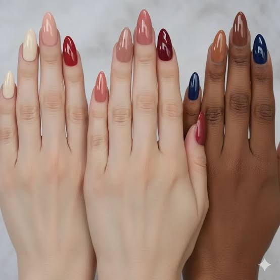 Medium Almond Nails with Matte Geometric French Tips — Best Cute Almond Nails