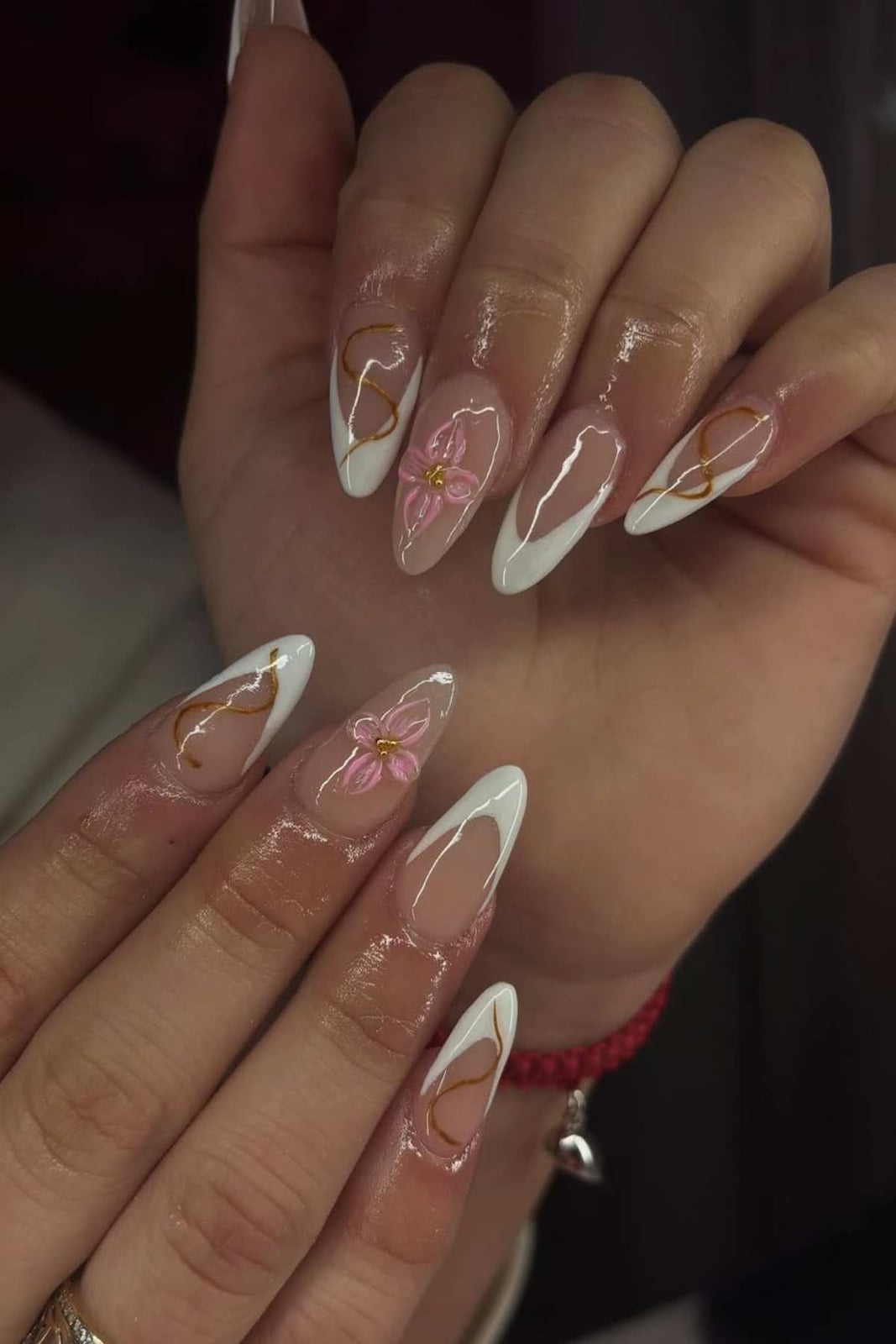 Short Almond Nails in Light Pink and Nude Glossy Finish — Best Cute Almond Nails