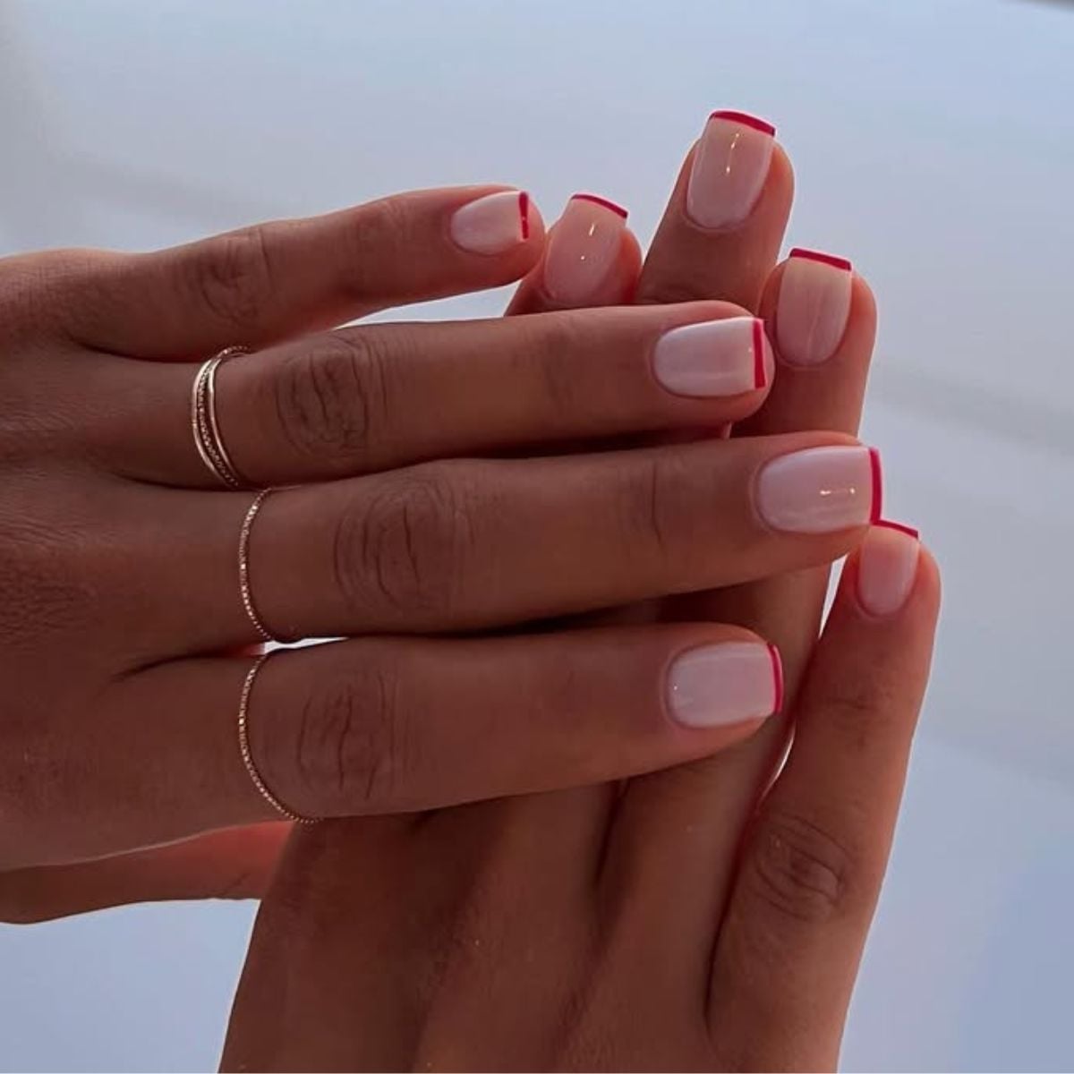 Long Almond Nails With Classic White French Tips — Best Cute French Tip Nails