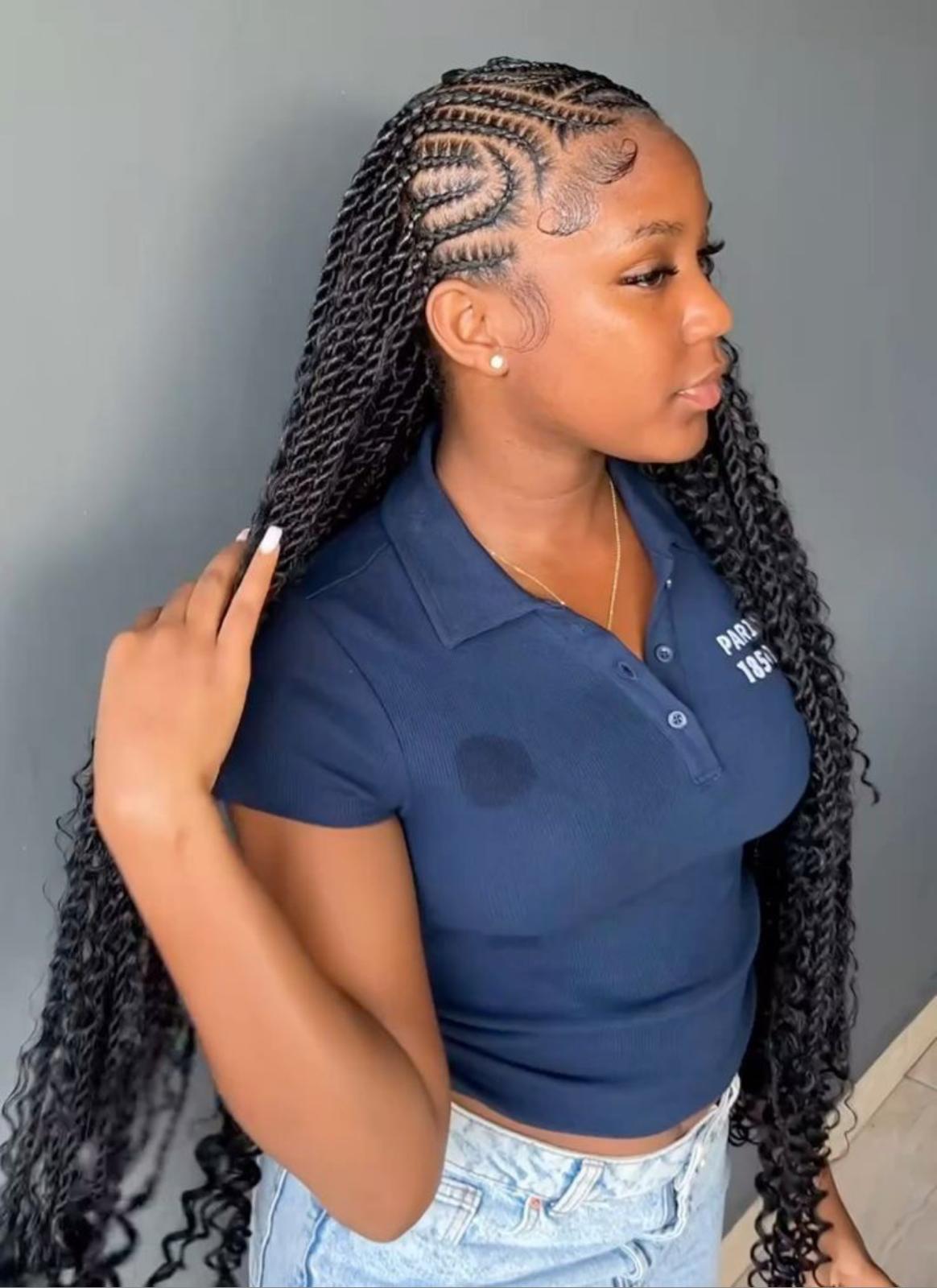 Fulani Twists with Braided Cornrows — Best Fulani Braids