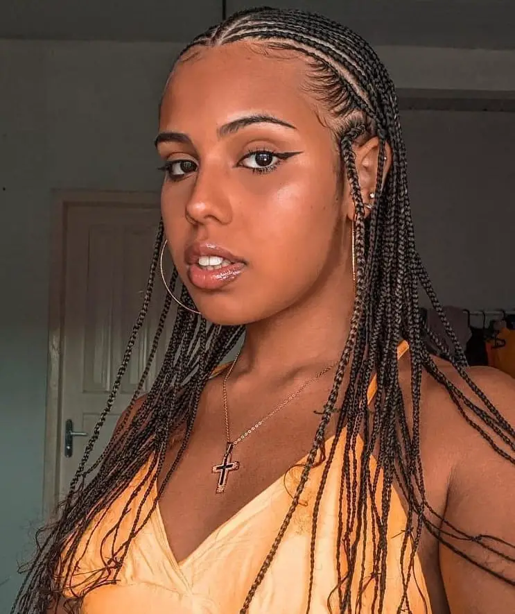 Fulani Braids with Multi-Tone Highlights and Large Beads — Best Fulani Braids