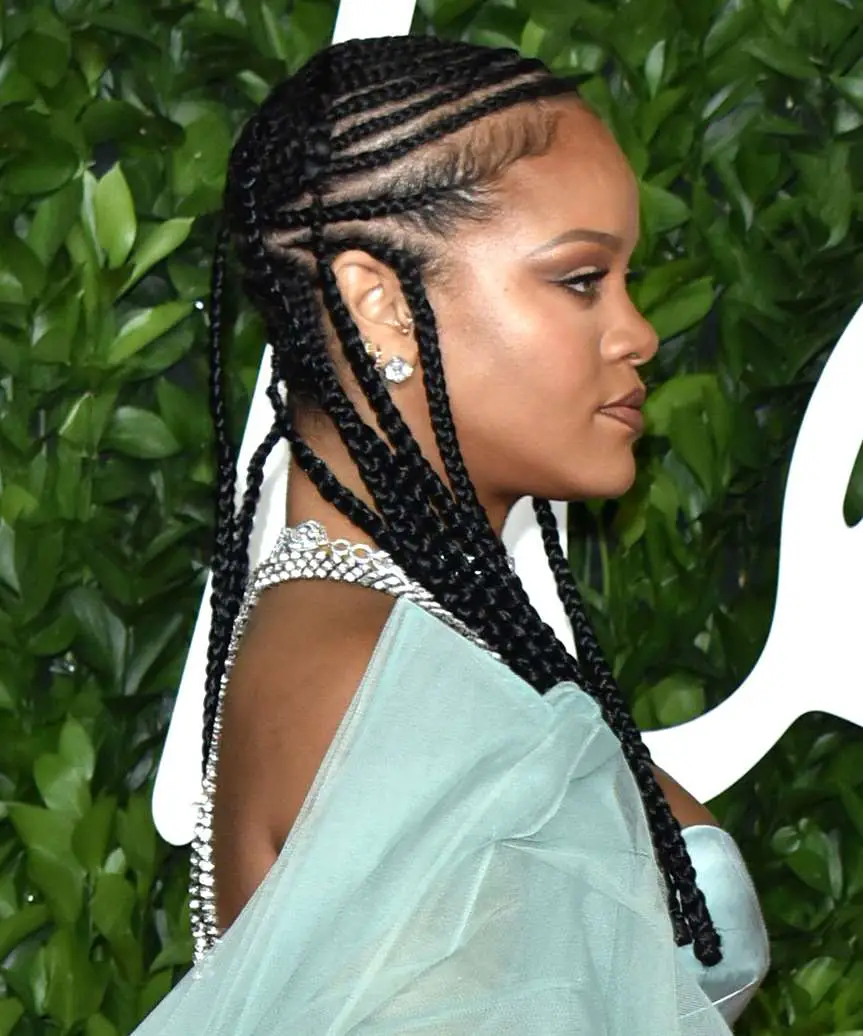 Elegant Mid-Back Fulani Braids — Best Fulani Braids