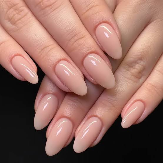Sheer Milky Nude Short Almond Gel Nails Sheer Milky Nude Short Almond Gel Nails — Best Gel Nails