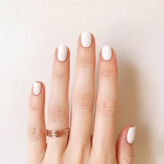 Short Soft Square Solid White Nails Short Soft Square Solid White Nails — Best Simple Nails