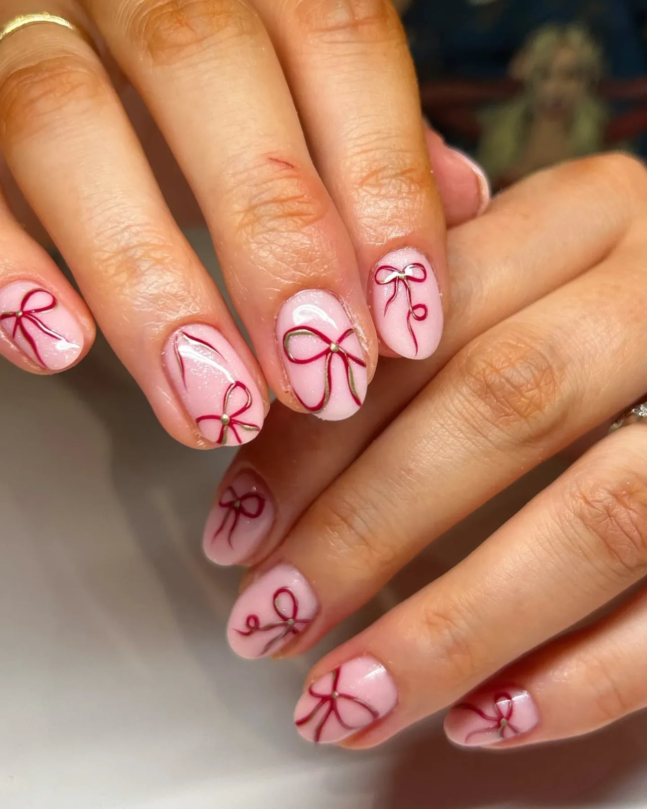 Sheer Nude Mini Fruit Art Short Square Nails Sheer Nude Mini Fruit Art Short Square Nails — Best Simple Short Nails