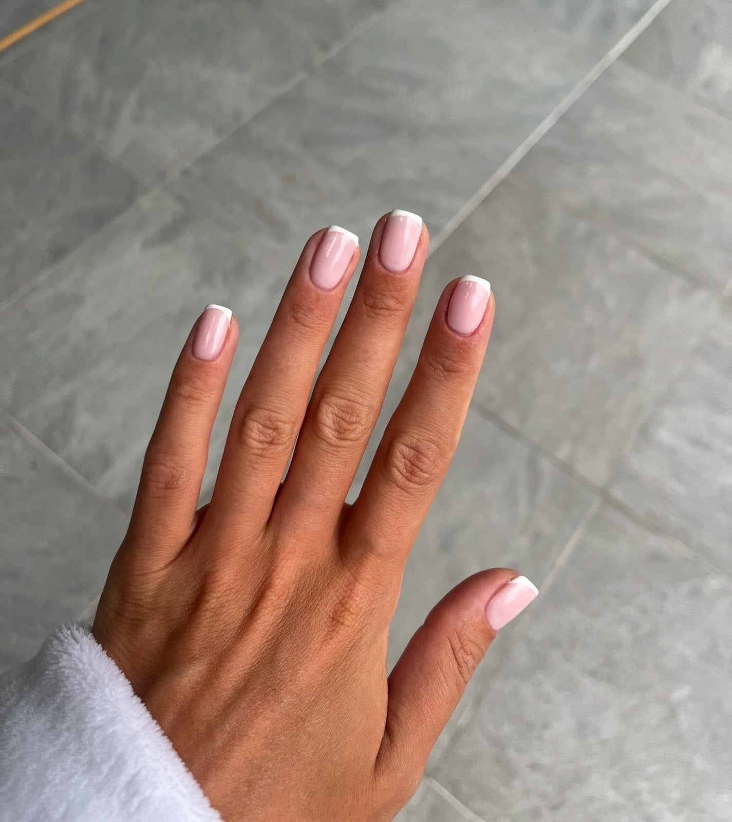 Classic French Tip Short Square Nails Classic French Tip Short Square Nails — Best Simple Short Nails