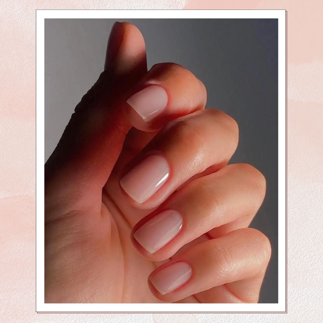 Sheer Milky Nude Glossy Short Almond Nails Sheer Milky Nude Glossy Short Almond Nails — Best Simple Short Nails