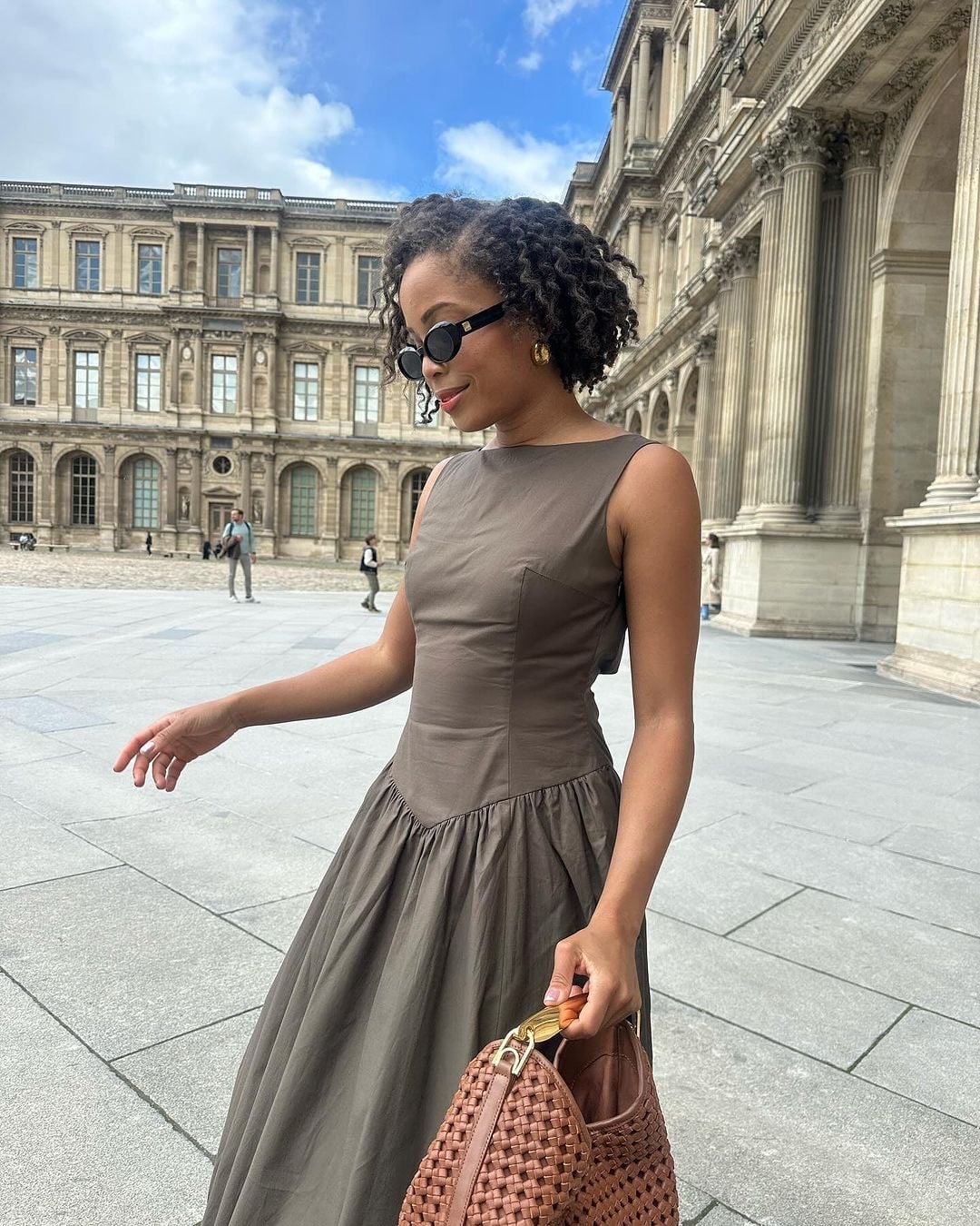 Olive Green Sleeveless A-Line Dress — Best Types of Dresses