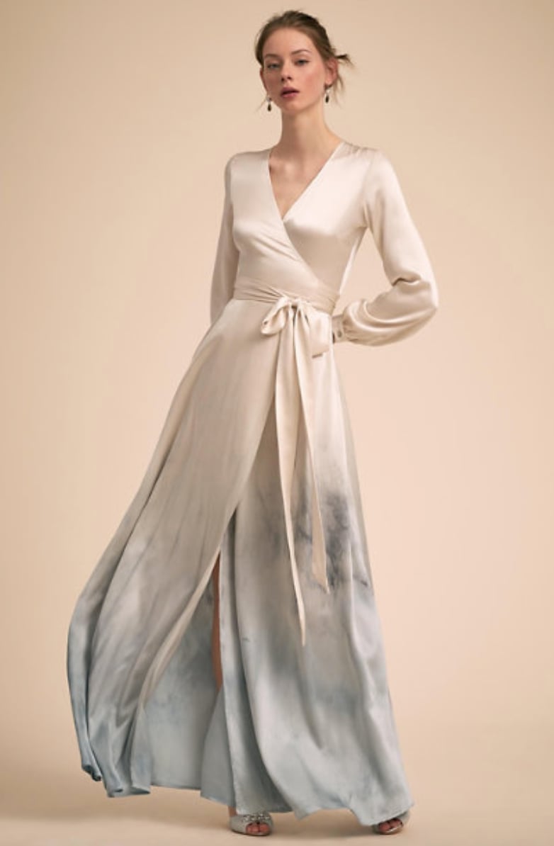 Ombre Dye Satin Wrap Dress Ombre Dye Satin Wrap Dress — Best Unique Dresses