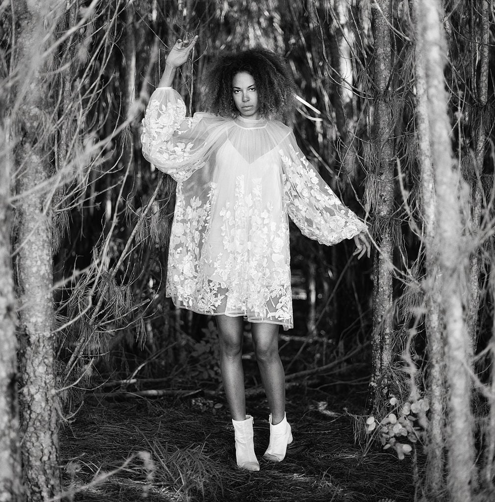 Sheer Embroidered Mini Dress with Volume Sleeves Sheer Embroidered Mini Dress with Volume Sleeves — Best Unique Dresses