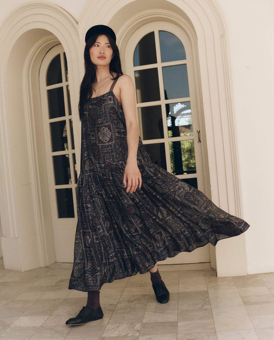 Geometric Print Tiered Midi Dress Geometric Print Tiered Midi Dress — Best Unique Dresses