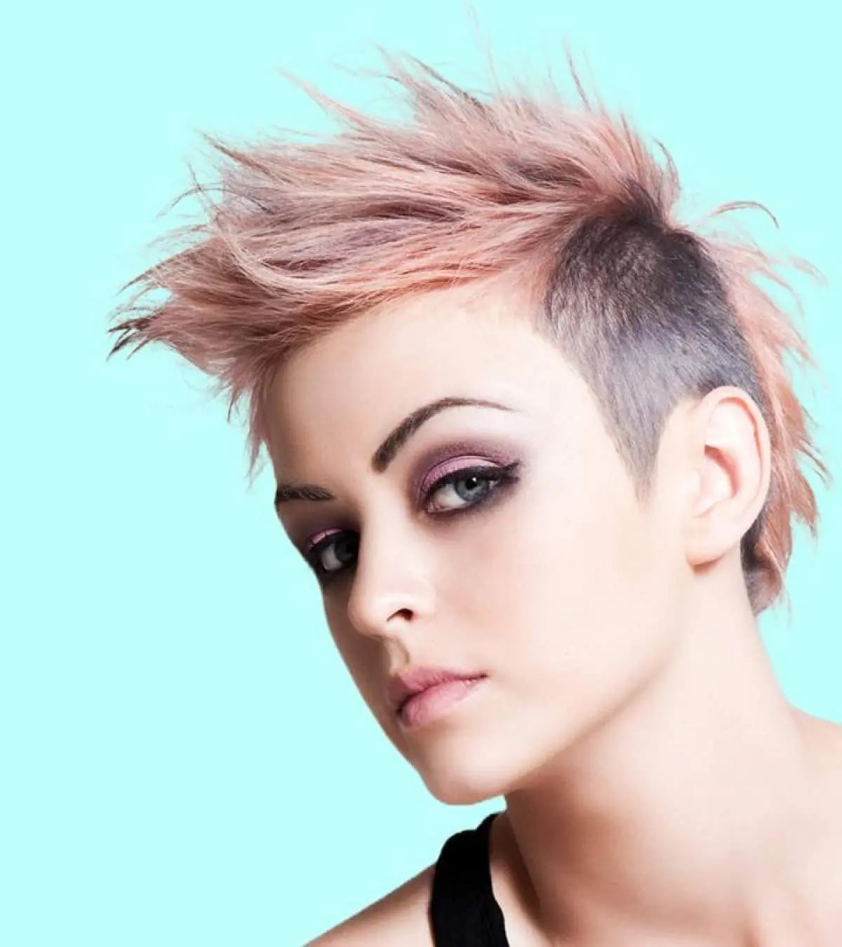Pink Spiky Mohawk With Undercut Pink Spiky Mohawk With Undercut — Best Unique Hairstyles