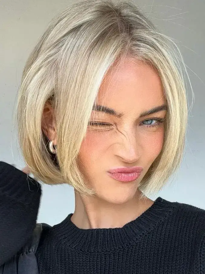 Ash Blonde Chin Length Blunt Bob Ash Blonde Chin Length Blunt Bob — Best Unique Hairstyles