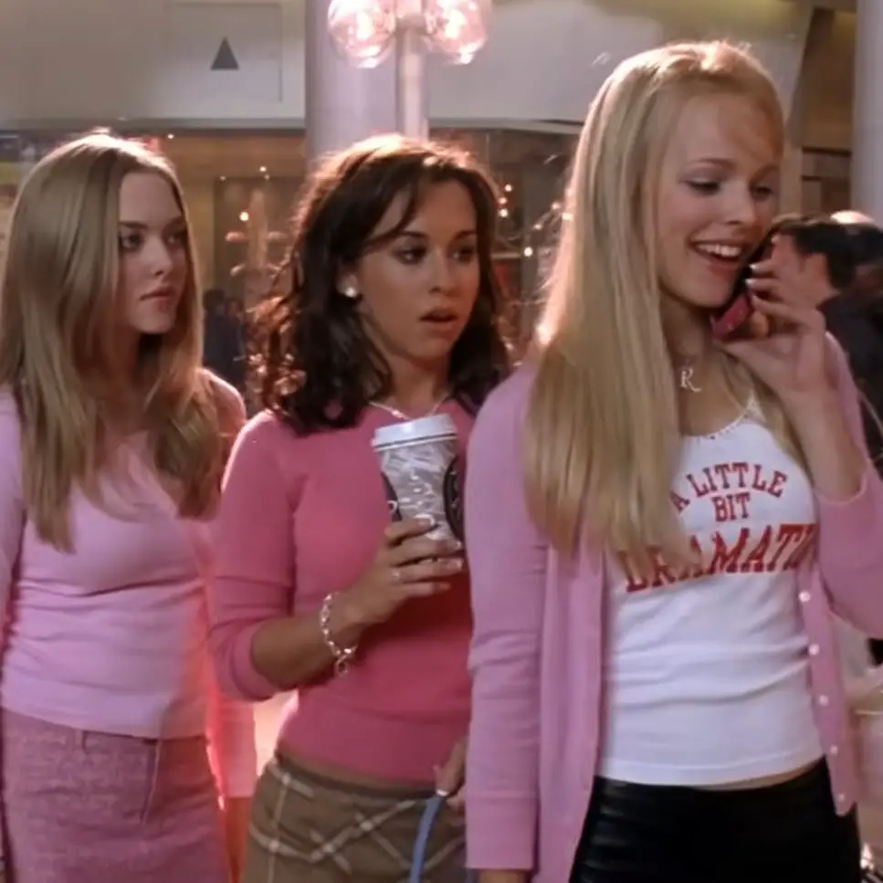 Pink Cardigan Over Graphic T-Shirt With Plaid Skirt Pink Cardigan Over Graphic T-Shirt With Plaid Skirt — Classy 2000s Outfits