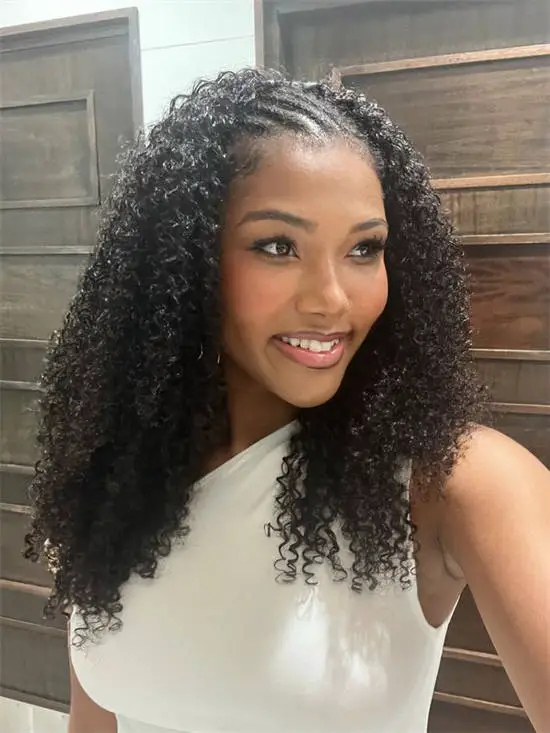 Shoulder Length Blowout With Defined Curls — Classy 3c Hairstyles