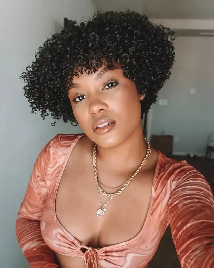 Short Curly Pixie With Short Fringe — Classy 3c Hairstyles