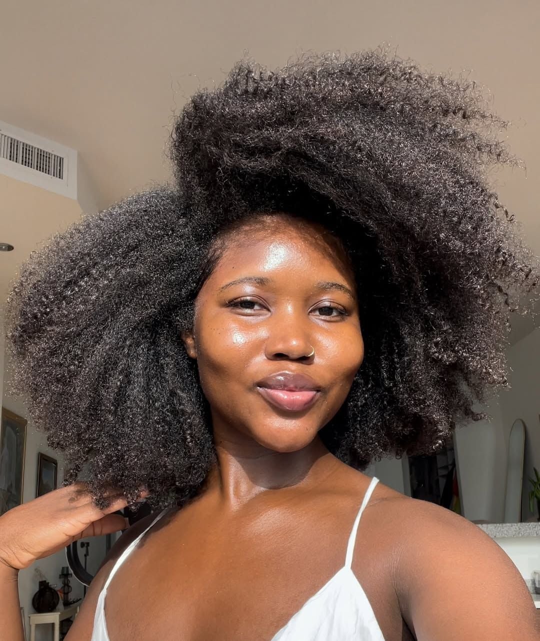 Naturally Voluminous Mid-Back Hair, Coily Naturally Voluminous Mid-Back Hair, Coily — Classy 4c Hairstyles