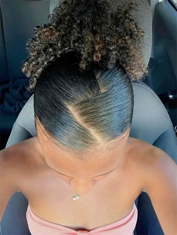 Sleek High Updo With Side Parting, Mid-Back Sleek High Updo With Side Parting, Mid-Back — Classy 4c Hairstyles