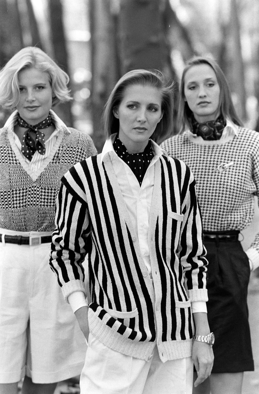 Striped Knit Cardigan Preppy 80s Style Striped Knit Cardigan Preppy 80s Style — Classy 80s Style