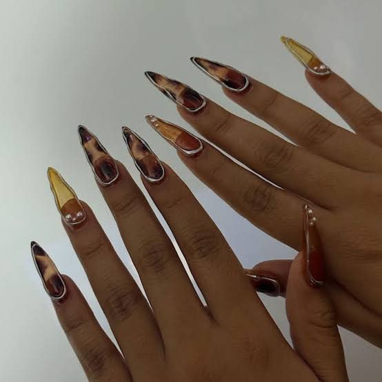 Short Rounded Square Mixed Animal Prints Short Rounded Square Mixed Animal Prints — Classy Animal Print Nails