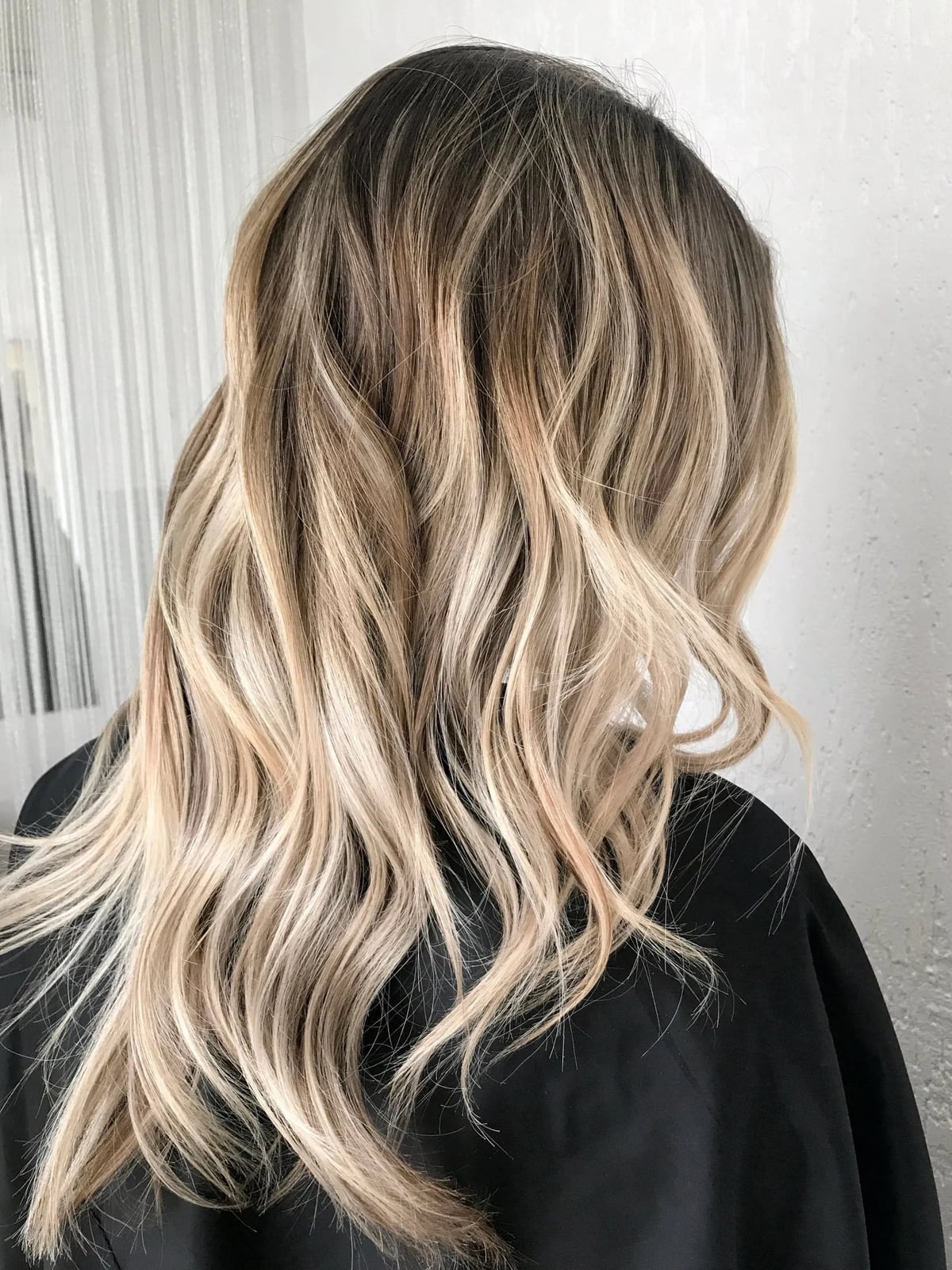 Mid-Back Dark Blonde With Ash Highlights Mid-Back Dark Blonde With Ash Highlights — Classy Balayage Hair