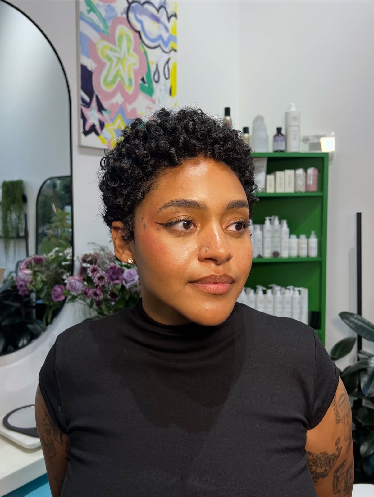 Short Black Curly Pixie Cut — Classy Black Curly Hair